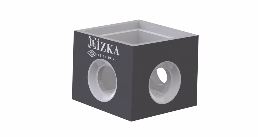40x40x200mm Yağmur Izgara Baca Tabanı