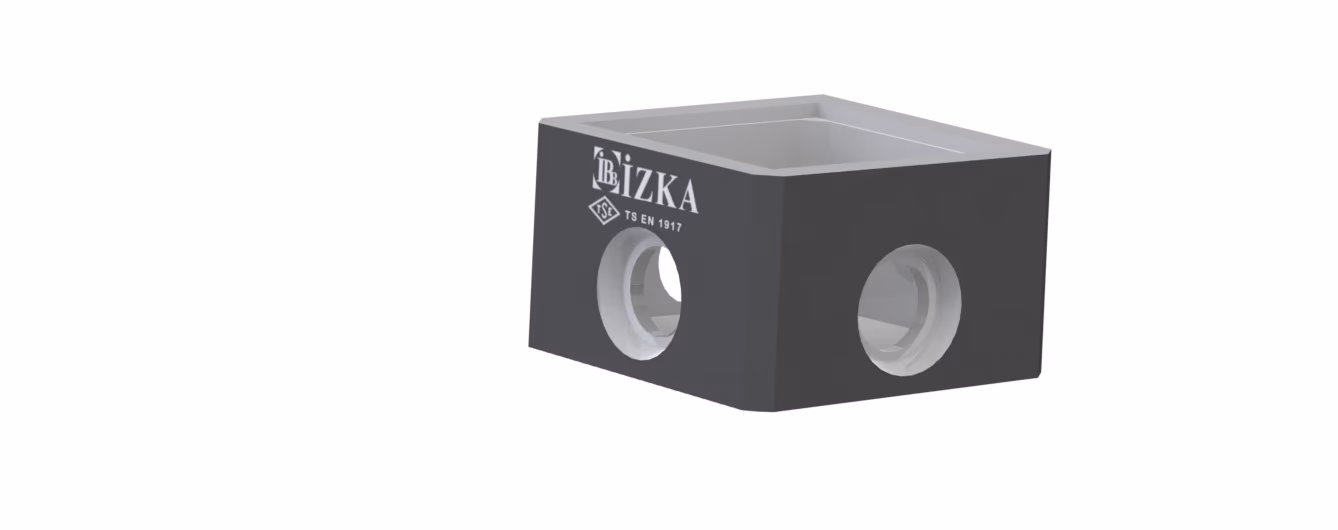 80x80x300mm Yağmur Izgara Baca Tabanı