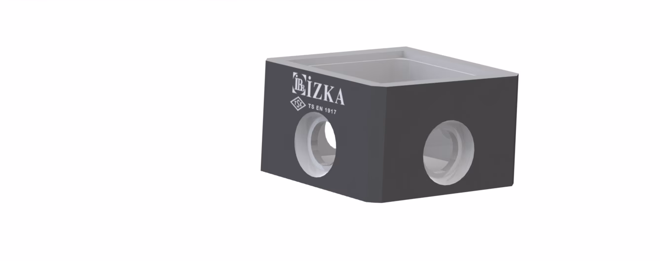 80x80x300mm Yağmur Izgara Baca Tabanı